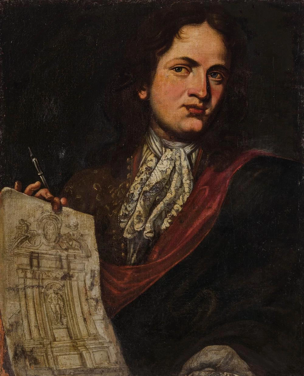 Fra Galgario-103-Ritratto di giovane architetto - attribuito